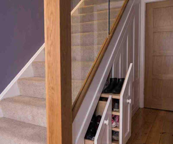 Under Stair and Angled Door
